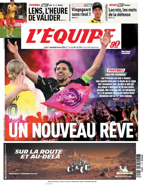 L’Équipe (8 Mai 2026)