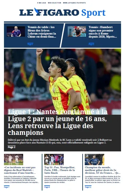 Le Figaro Sport (9 Mai 2026)