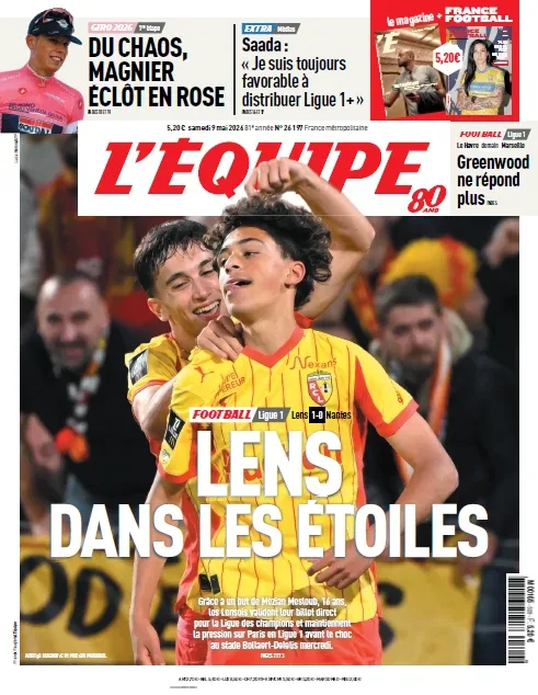 L’Équipe (9 Mai 2026)