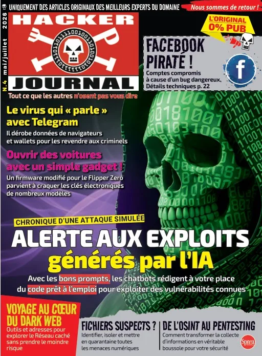 1001Ebooks - Hacker Journal N°4 (Mai-Juillet 2026) Hacker Journal N°4 (Mai-Juillet 2026)