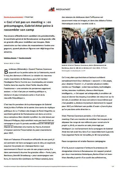 Mediapart (11 Mai 2026)
