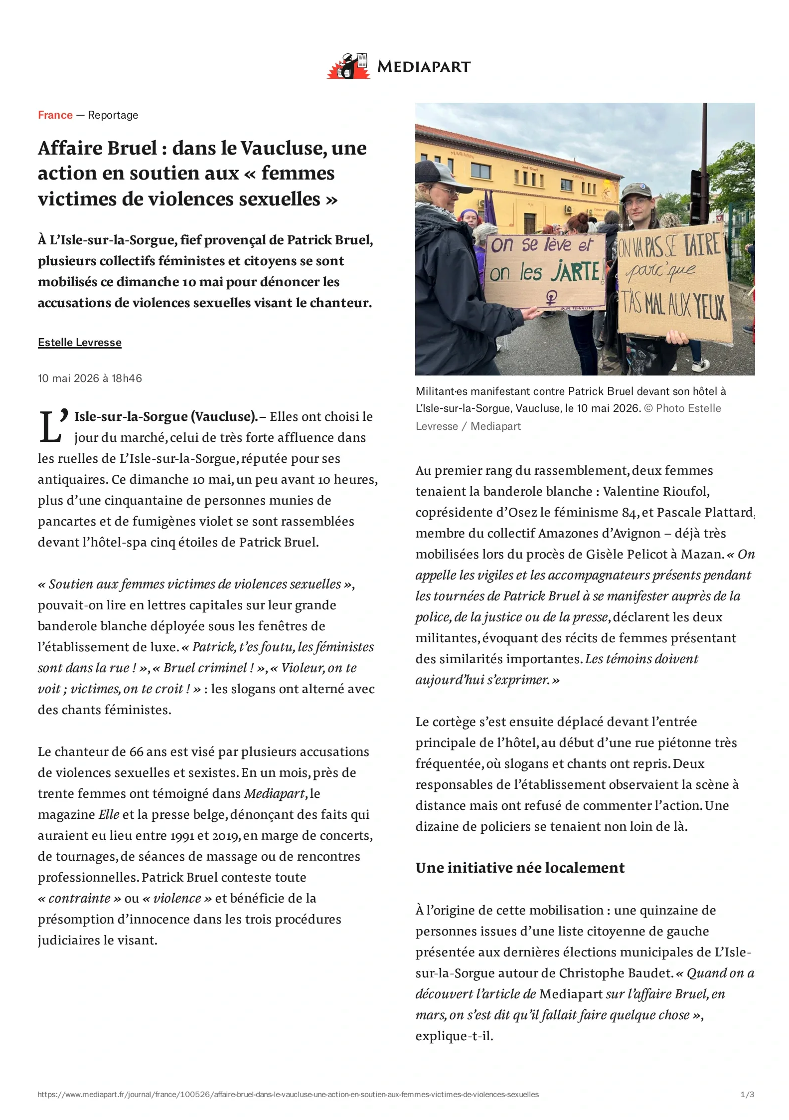 Mediapart (10 Mai 2026)