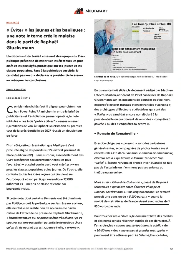 Mediapart (13 Mai 2026)