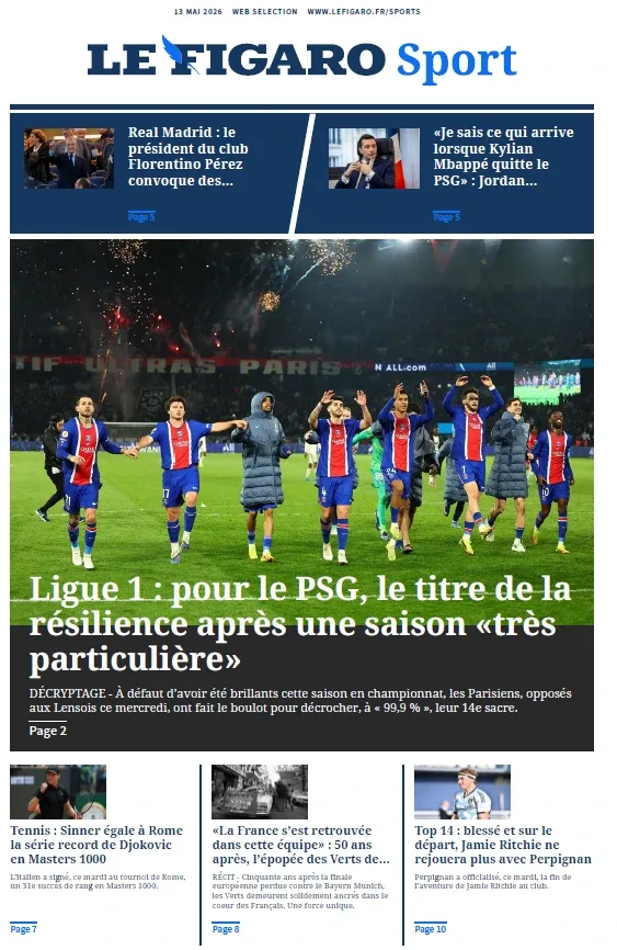 Le Figaro Sport (13 Mai 2026)