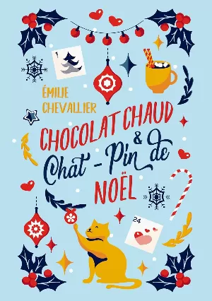 Chocolat chaud et chat-pin de Noël