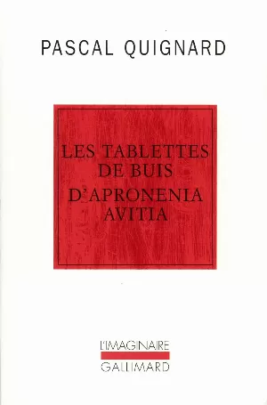Les tablettes de buis d'Apronenia Avitia